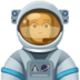 👨🏽‍🚀 man astronaut: medium skin tone display on Facebook